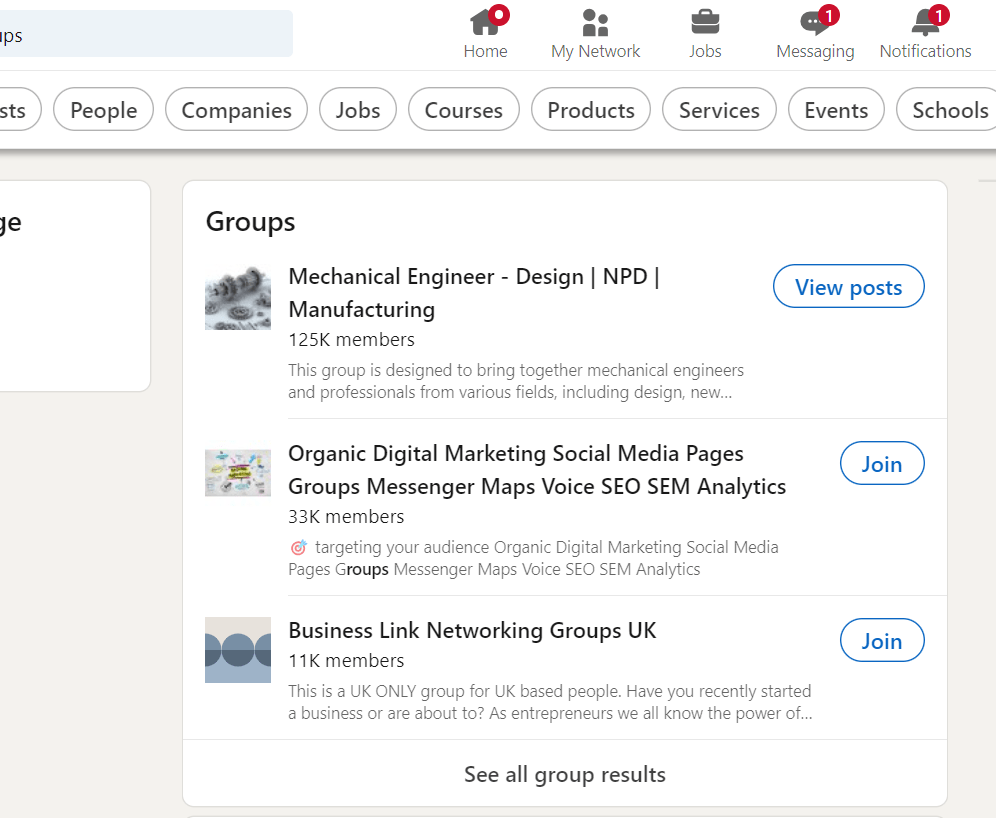 develop - LinkedIn groups