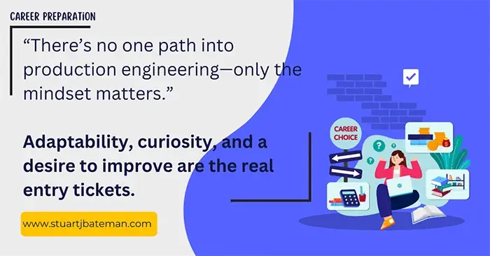 Career Preparation for a Production Engineer