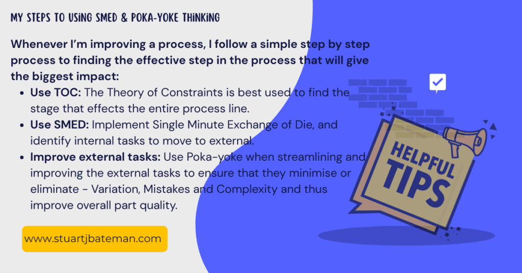 SMED and Poka Yoke thinking in fixture design - My steps