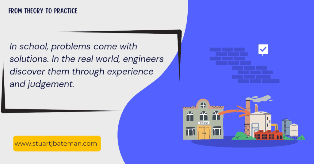 Real-World engineering - School Vs world - from theory to practice