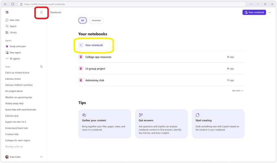 using AI for engineering learning - create a notebook